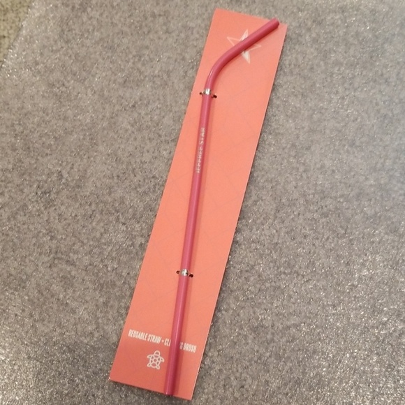 Jeffree Star Other - New Jeffree Star strawberry metal straw.